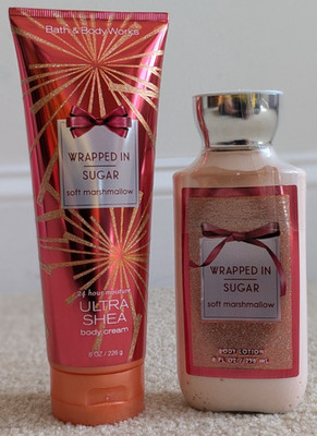BRAND NEW Bath and Body Works Wrapped In Sugar Body Cream and Body Lotion