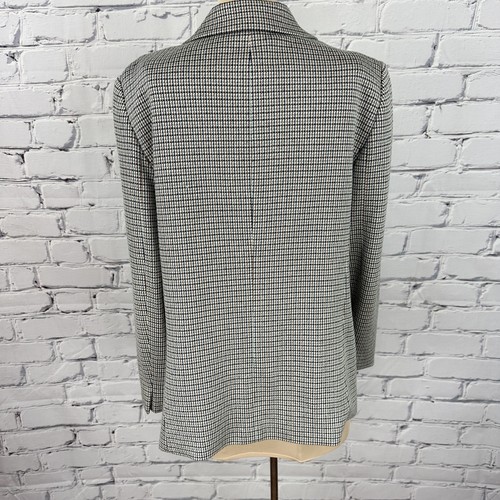 Theory Houndstooth 2 Piece Suit Set Stratton Knit Staple Blazer Size 10 Office - Bild 5 von 17