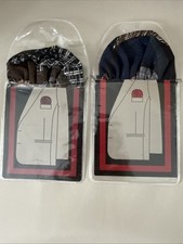 lot 2 Prefolded Men's Suit Pocket Squares on Card for Jackets pre-folded revers