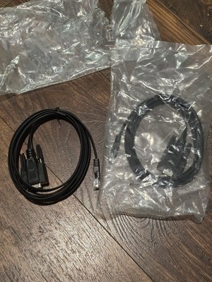 DB9 to RJ45 Console Cable   Lot of 2 (New, One Opened for Photos)