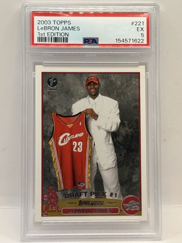 LeBron James [1st Edition] #221 2003 Topps card