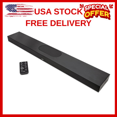 Dialogue Clarifying Soundbar Black ZVOX AccuVoice AV855 Patented Hearing Levels