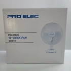 12 inch OSCILATING DESK FAN NEW PRO-ELEC PELO1920