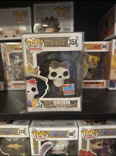 Funko Pop! One Piece Brook 2018 Fall Convention Hot Topic Exclusive Figure #358