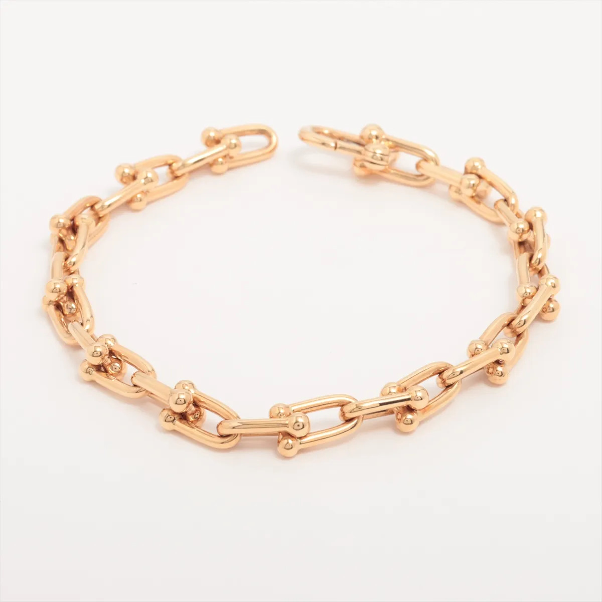 Tiffany Hardware Small link Bracelet 750(YG) 16.7g