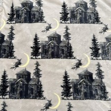 Rachel Roy Halloween Oversized Plush Throw Blanket Haunted Mansion Witch 60x70