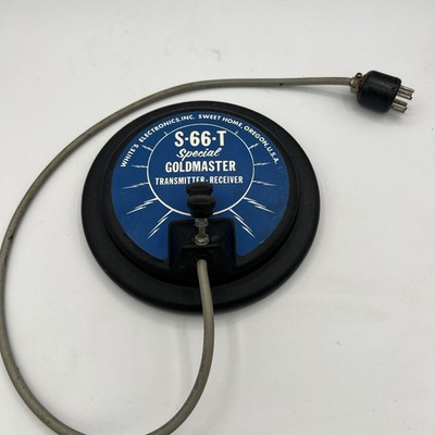 Vintage S-66-R Metal Detector White's Electronics Waterproof Coil FREE SHIPPING