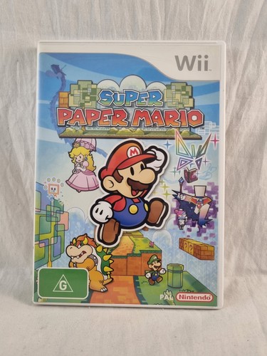 Super Paper Mario - Nintendo Wii Game - Complete With Manual - PAL FREE POST