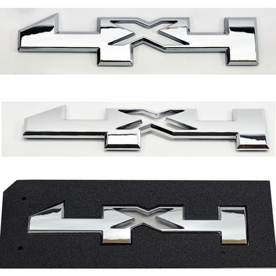 #ad #ad 2pc 4x4 Fits GMC Canyon Sierra Fender Door Badge Emblem Nameplate Chrome $14.99