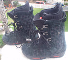 Burton Sabbath Snowboard Boot MEN 9.5 UK 8.5 EU 42.5  ALL BLACK LEATHER RARE