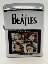 Vintage 1996 The Beatles Let It Be High Polish Chrome Zippo Lighter NEW