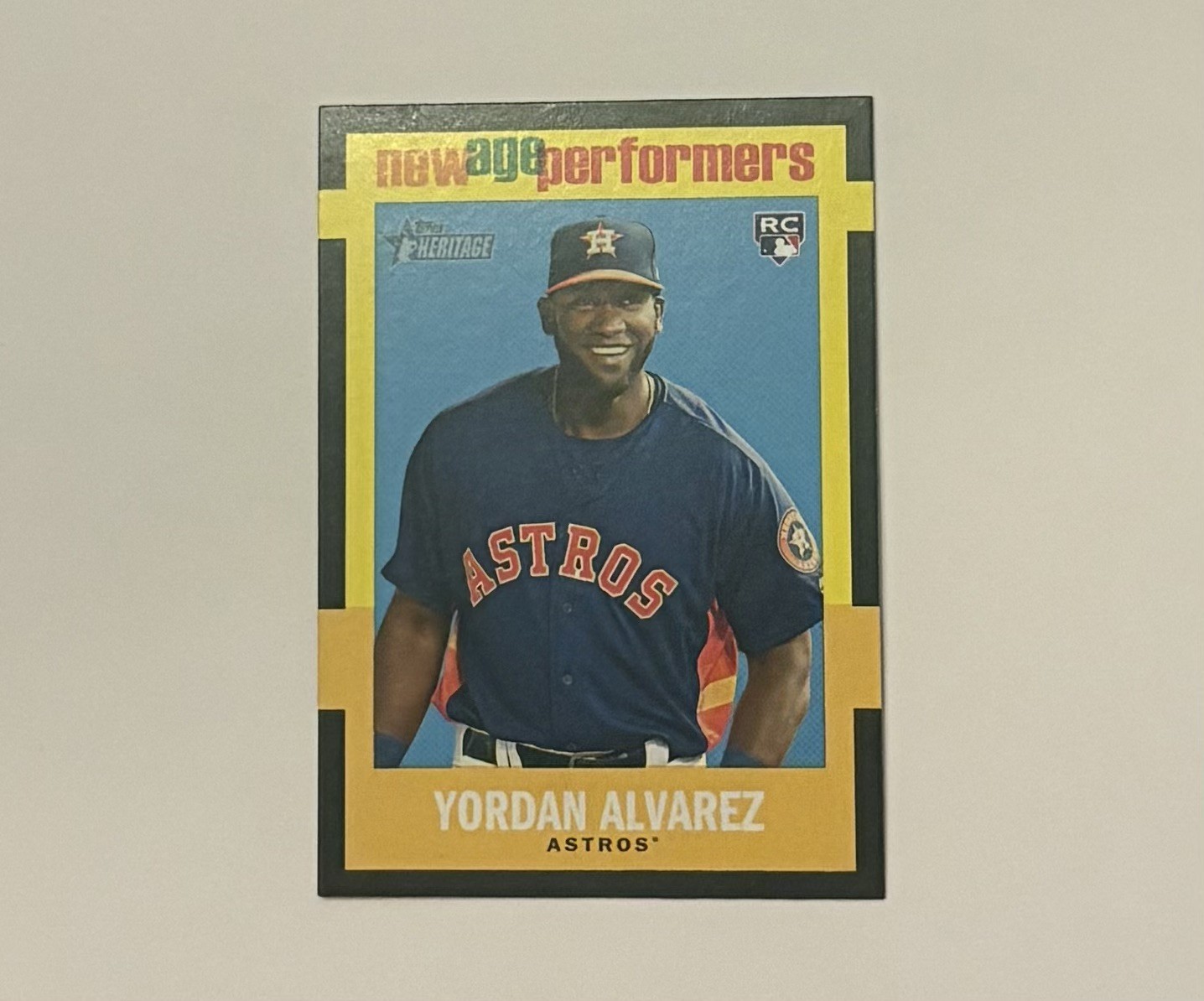 2020 Topps Heritage - New Age Performers Yordan Alvarez #NAP-2 Rookie Card RC
