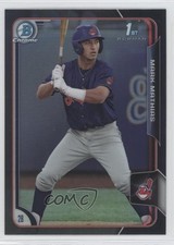 2015 Bowman Draft Chrome Asia Exclusive Black Refractor Mark Mathias #99 0b3