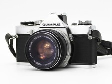 [Very Good] Olympus OM-1 SLR Film Camera F.Zuiko 50mm f/1.8 Lens From Japan