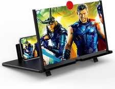 12" Screen Magnifier for Cell Phone, Mobile Phone 3D HD Magnifying Projector Scr