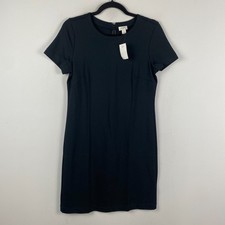 J. Crew Black Short Sleeve Ponte Knit Dress Size 2 Capsule Short Sleeve CC791