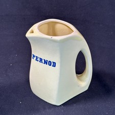 Vintage Pernod Wasser Krug Keramik Gelb Pastis Anisette Werbekrug Mid Century