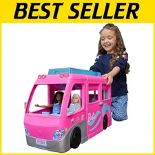 Adventure RV Doll Camper: 7 Play Areas, 60 Accessories