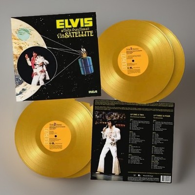 Elvis Presley Aloha From Hawaii 4LP Yellow Vinyl MOV 180g Ltd Ed Numbered New 
