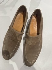 JOHN LOBB LOPEZ SUEDE PENNY LOAFER SCHUHE ARM...
