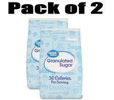 2 Pk Great Value Pure Granulated Sugar, 10lb free fast Shipping