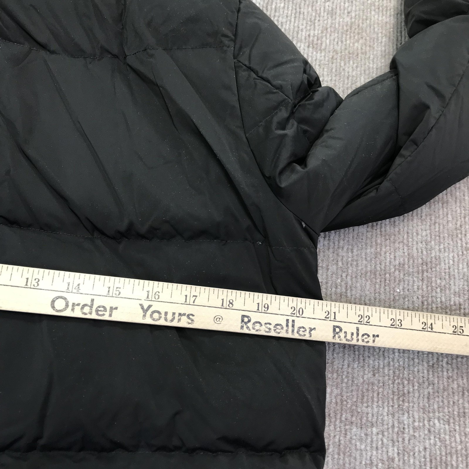 The Arrivals Coat Womens Small Black Long Puffer Down Parka Winter Jacket