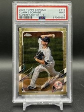 Clarke Schmidt 2021 Topps Chrome Superfractor 1/1 RC New York Yankees #115 PSA 9