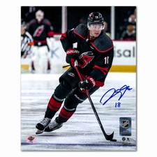 Jack Drury Autographed Carolina Hurricanes Home 8x10 Photo