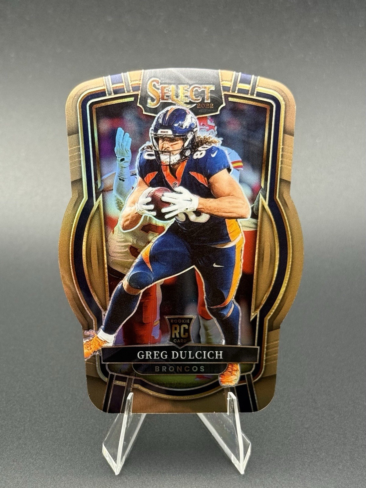 2022 Panini Select - Club Level Greg Dulcich #271 Copper Prizm Die-Cut /99 (RC)