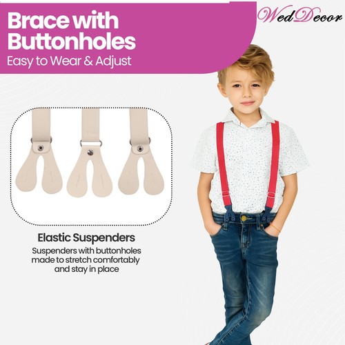 Childrens Braces Boys Braces Girls Braces 2cm Braces Adjustable Kids Braces - Picture 57 of 73