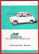Fiat 600D Manuale proprietario auto / libretto istruzioni operatore, anni 60