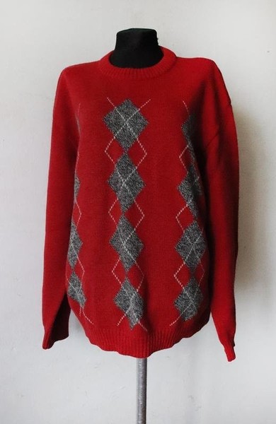 Women Bogner Sweater Red Wool 42 / XL / 50