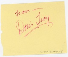 Doris Troy - Signed Vintage Album Page