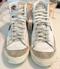 White Pair Of Nike Blazers