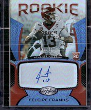 2021 Panini Certified #RS-FF Feleipe Franks Rookie Signatures Mirror Blue #/75