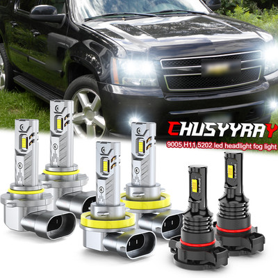 LED Headlight High Low Beam Fog Light Bulb For Chevrolet Suburban 1500 2007-2014