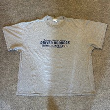 Vintage Y2K Majestic Denver Broncos NFL Sports Football T Shirt Adult 2XL