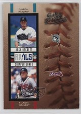 2005 Donruss Leather & Lumber Rivals 52/2000 Josh Beckett Chipper Jones HOF 0q3