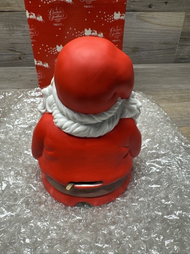 VTG 1987 ENESCO “ I BELIEVE IN SANTA “ Santa Bust Musical New W/BOX - Picture 4 of 7