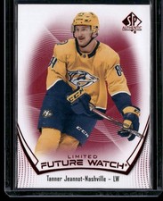 2021-22 SP Authentic #198 Tanner Jeannot Limited Red