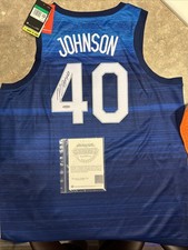 Keldon Johnson Signed 2020 Team USA Navy Nike Jersey AUTO Upper Deck UDA COA
