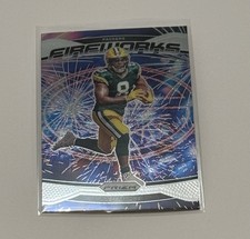 2024 Panini Prizm - Fireworks Josh Jacobs #5 Green Bay Packers