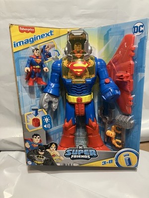 FISHER-PRICE IMAGINEXT DC SUPER FRIENDS SUPERMAN EXO SUIT ACTION FIGURE
