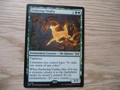 Enduring Vitality MTG Duskmourn House Of Horror Regular 0176