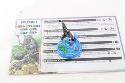 Marvel Crisis Protocol Brettspiel Figur bemalt King T'Challa Black Panther