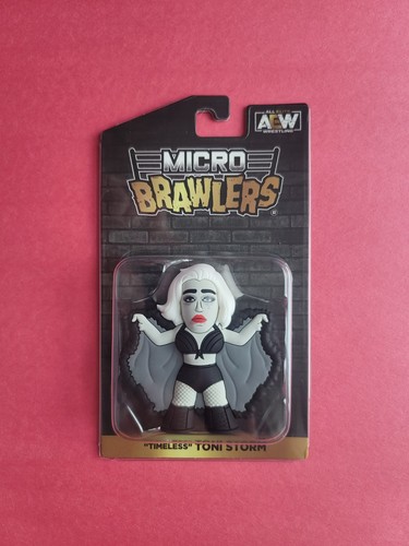 Toni Storm Micro Brawler Actionfigur Pro Wrestling Crate Tees alle Elite AEW