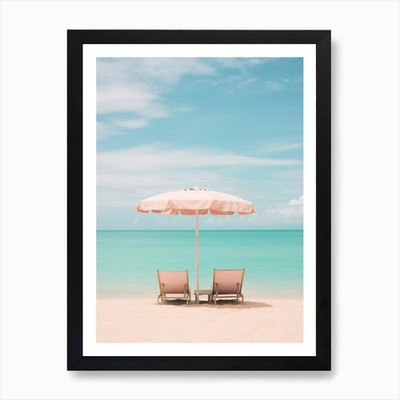 Long Beach Koh Lanta Thailand Türkis Gerahmtes Wandbild Poster Leinwanddruck Bild
