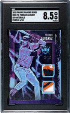 2020 Panini Diamond Kings Yordan Alvarez RC SGC 8.5 DK Relic Jersey Purple /10