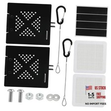 2 Pack Aluminum RV Bumper End Caps - Fits 4-Inch Square Camper Bumpers,