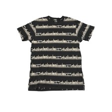 Zoo York Mens NYC Skyline All Over Print T-Shirt Black Cotton Made in USA Large